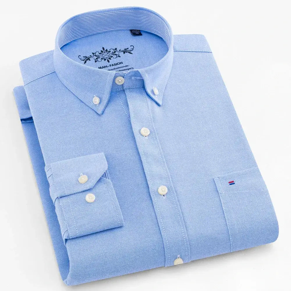 Wexford Oxford Essential Shirt - Blue / S - Wexford Oxford Essential Shirt