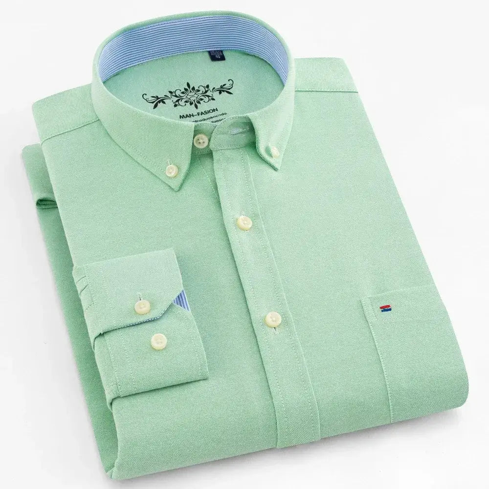 Wexford Oxford Essential Shirt - Light Green / S - Wexford Oxford Essential Shirt