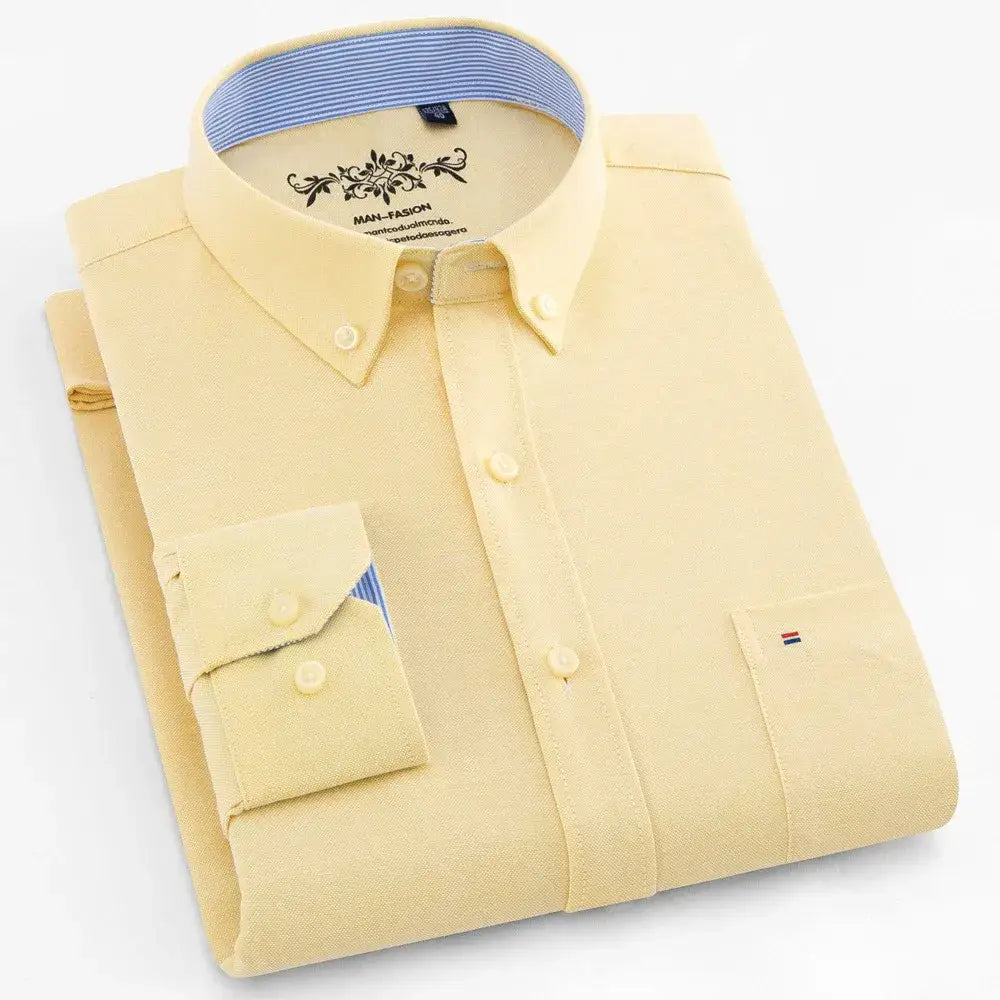 Wexford Oxford Essential Shirt - Yellow / S - Wexford Oxford Essential Shirt