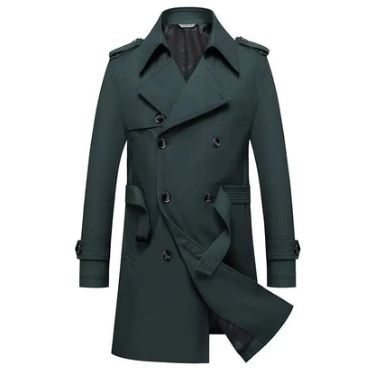 Windsor Classic Double-Breasted Overcoat - Windsor Classic Double-Breasted Overcoat