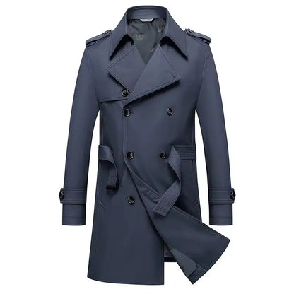 Windsor Classic Double-Breasted Overcoat - Windsor Classic Double-Breasted Overcoat